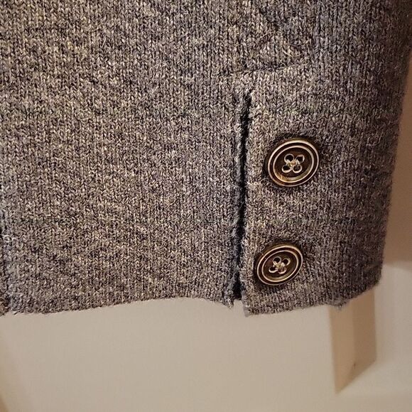 Emozio Uomo Felted Wool Blend Mens Chore Jacket Grey Medium - Picture 5 of 10